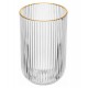 Copo Avulso 430ml Alto Lines com Fio de Ouro Vidro Wolff